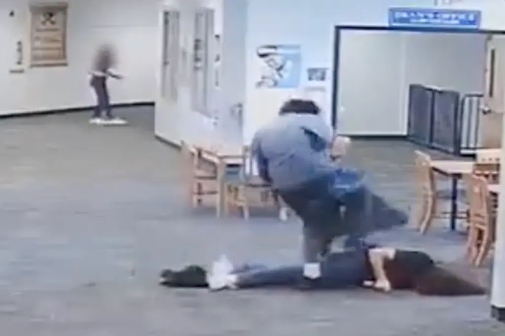 The viral beating was captured on school cameras.